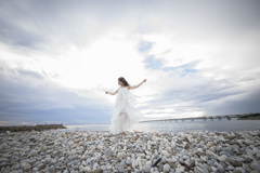 「Cloudy sky blue sea」4