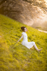 「Setting sun flowers」