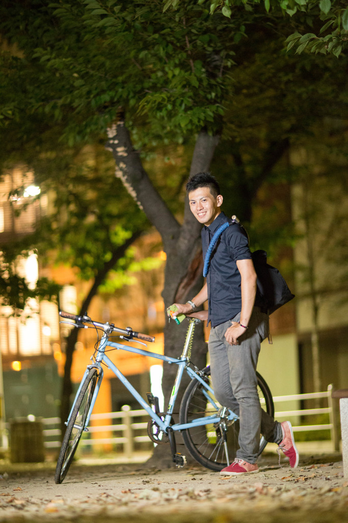 「イケメンさんと自転車」～声かけスナップ ポトレ風～