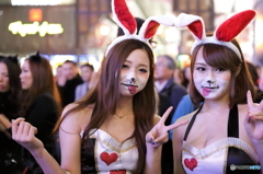 バニーちゃん（ハロウィンのコスプレ）