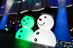 下視線から雪だるまドーーーーン