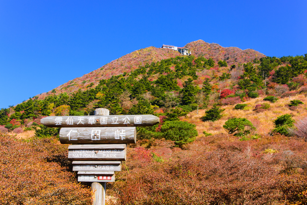 秋の仁田峠