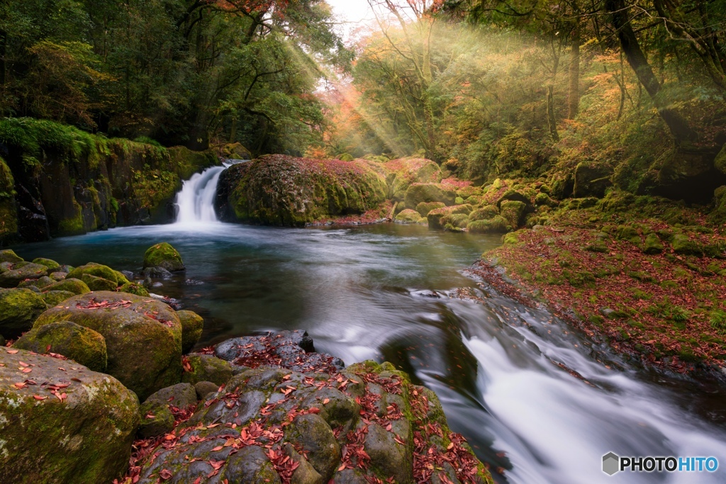 晩秋の菊池渓谷