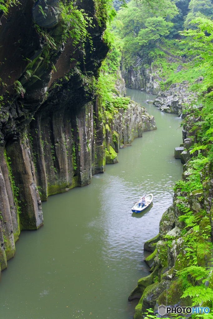 高千穂峡の柱状節理
