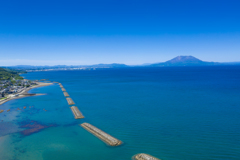 錦江湾と桜島