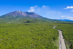 溶岩源と桜島