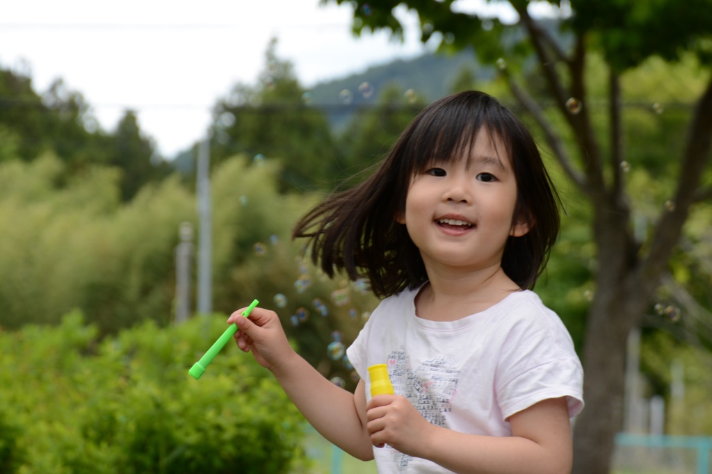 シャボン玉飛ばそう