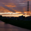 梅雨明けの夕焼け