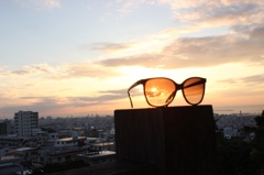 sunset on Sunglasses