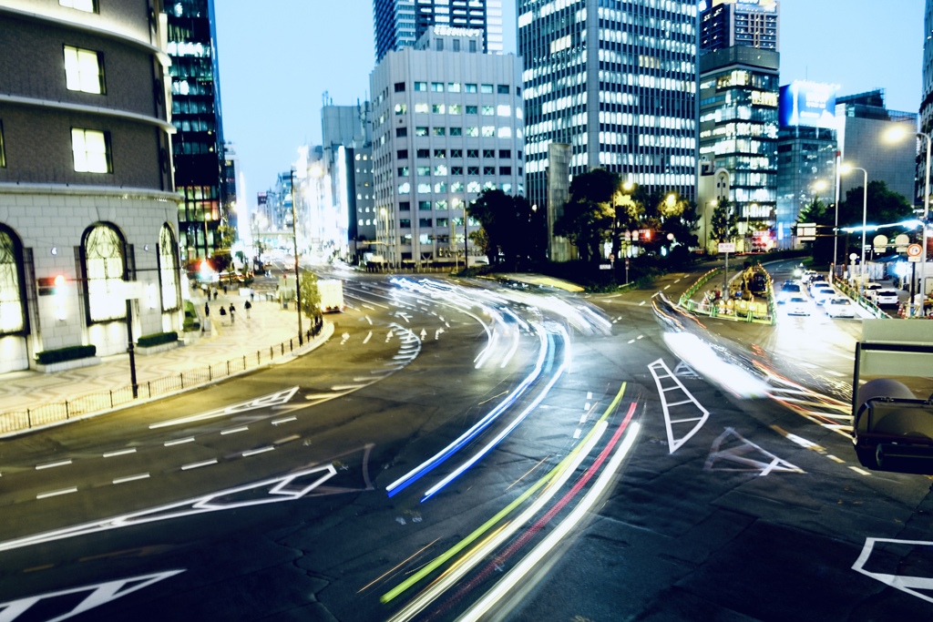 車の流れ