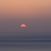 ぼんやり夕陽