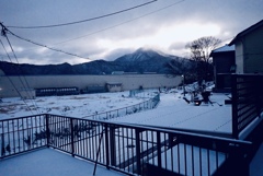 大雪警報が解けた朝