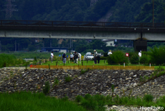 賑わうゲートボール