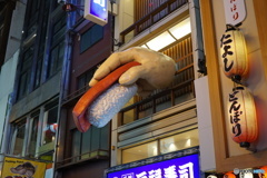 コテコテの大阪風景。と観光客が言ってました