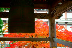 お堂の紅葉