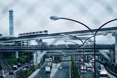 高速道路とモノレール