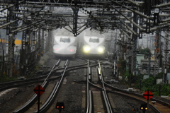 雨のすれ違い