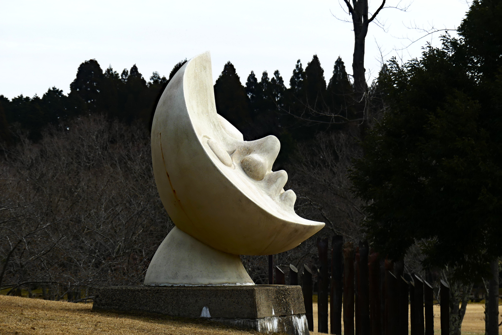 三日月の横顔