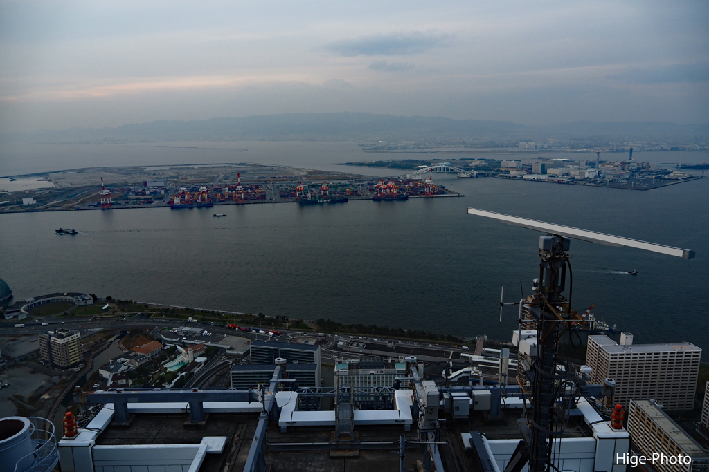 この日の夕焼け・夜景は諦めました