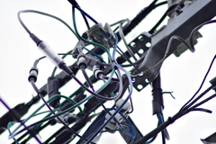 電柱の配線