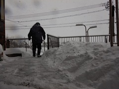 朝一番の雪掻き
