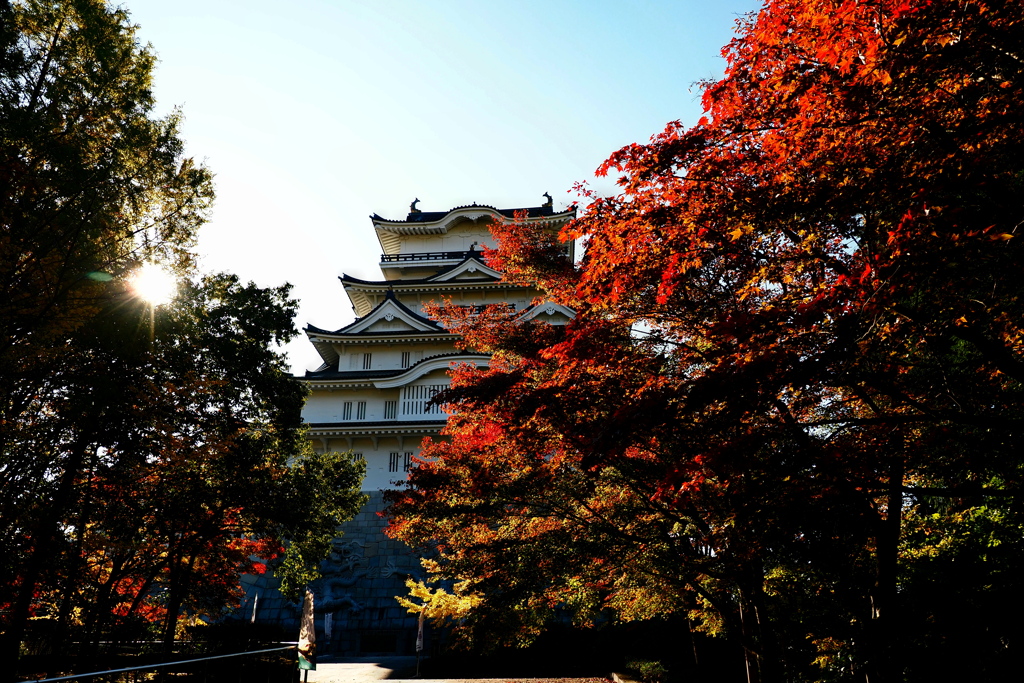 お城の朝