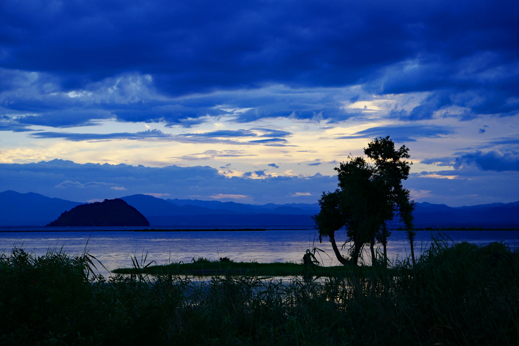 琵琶湖・夕景