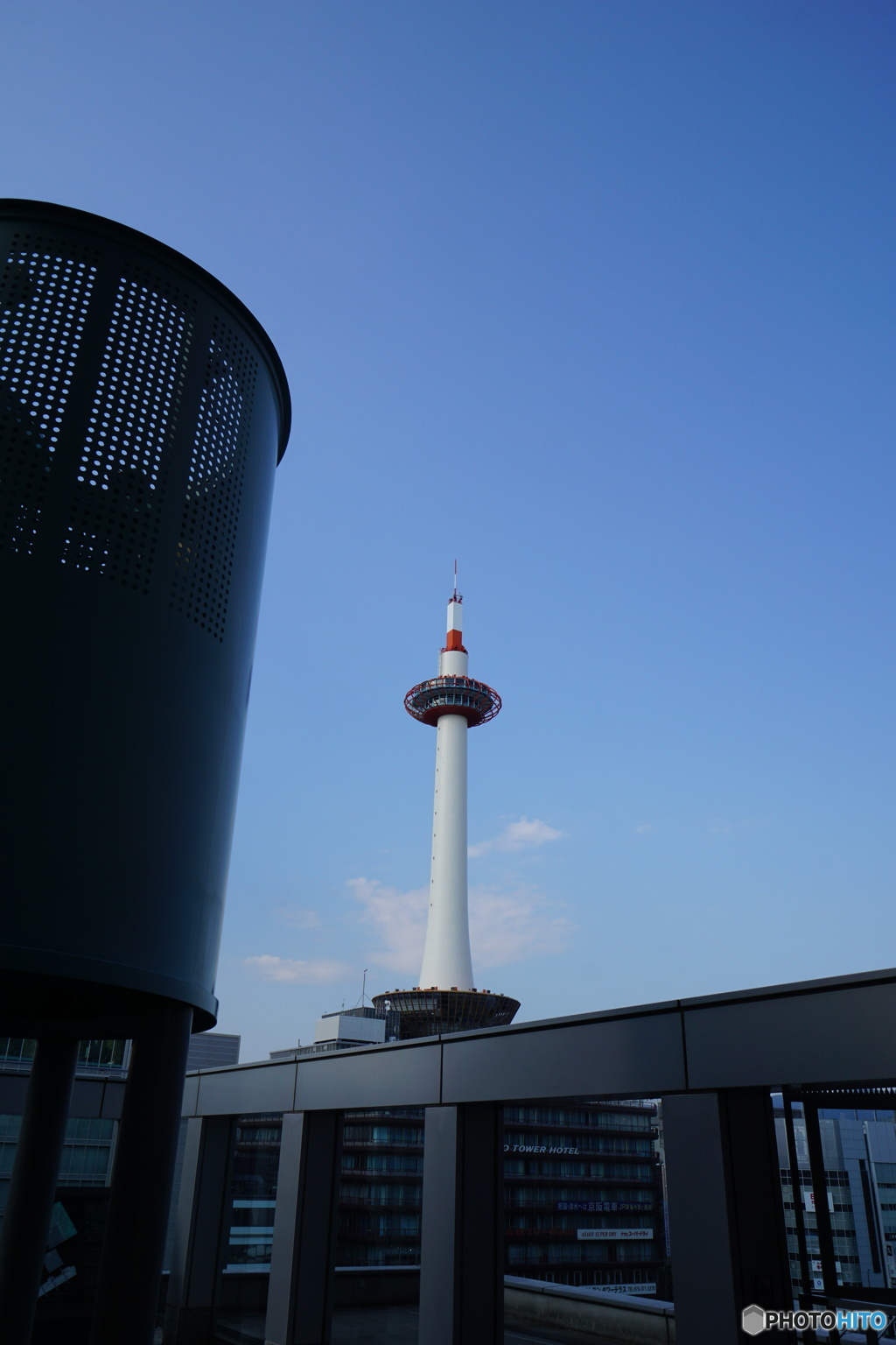 京都駅の上