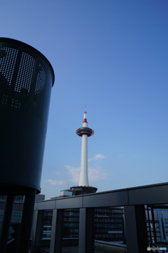京都駅の上