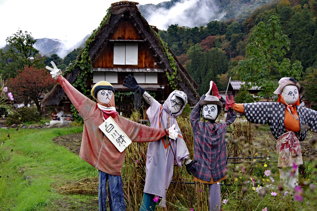 元気をもらった案山子