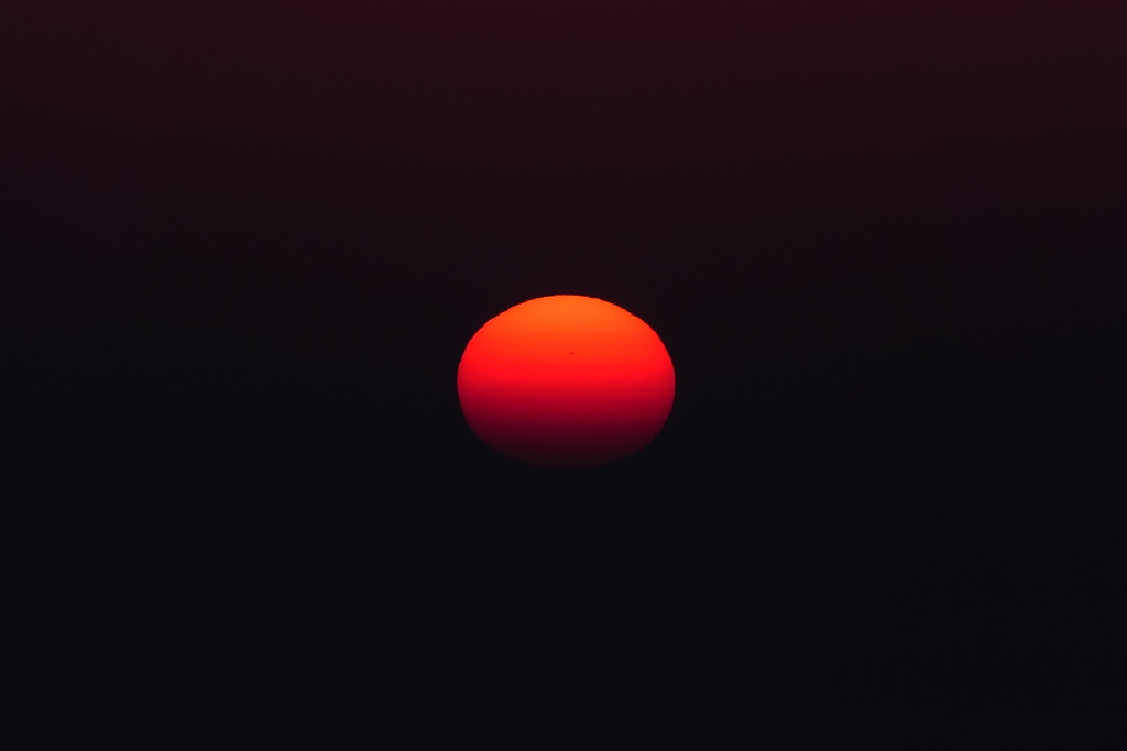 昨日の夕焼け