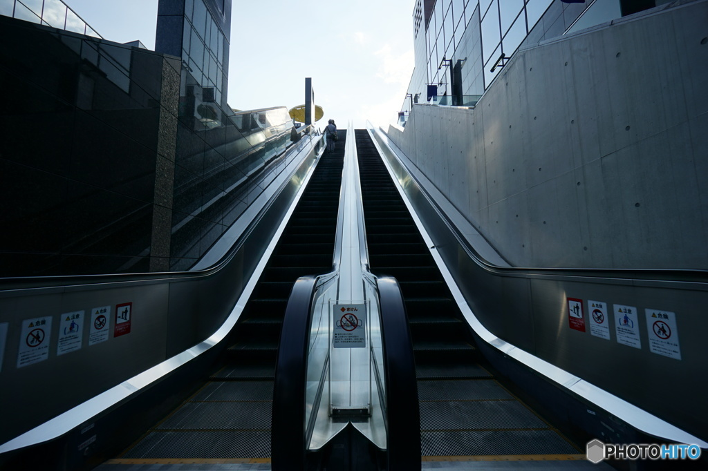 京都駅の上