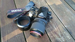 川面を撮影中～