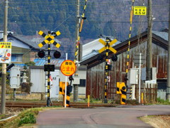 田舎の踏切