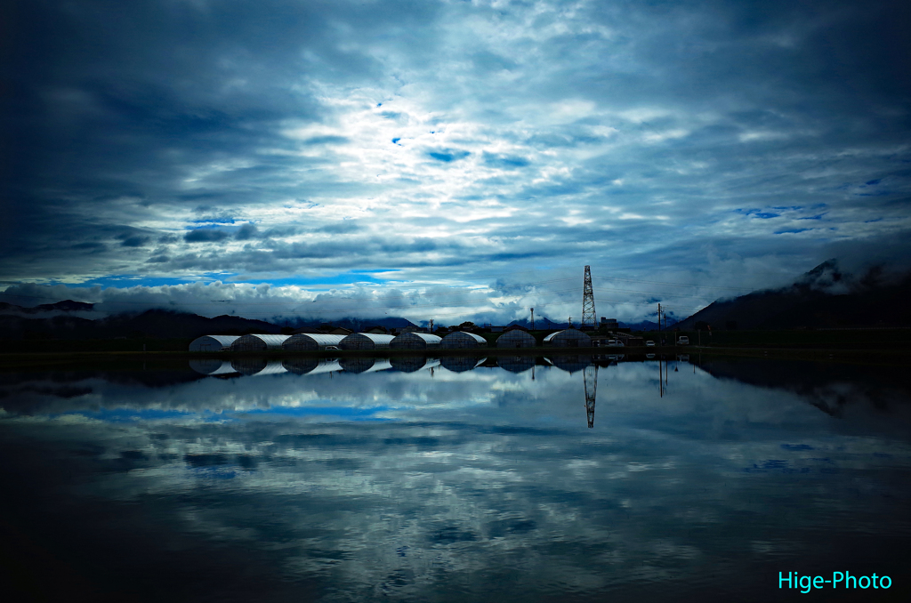 ウニユ塩湖な田んぼ