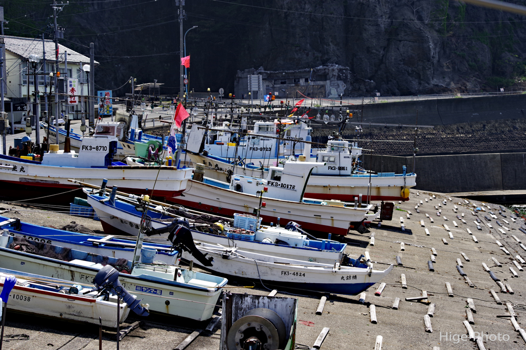 漁船はお休み