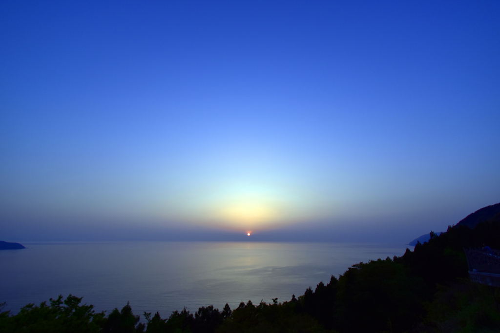 夕焼け間近