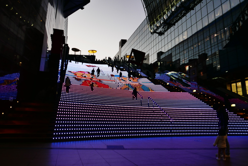 階段のイルミネーション