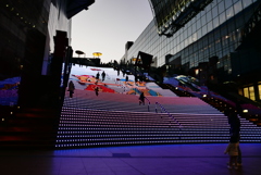 階段のイルミネーション