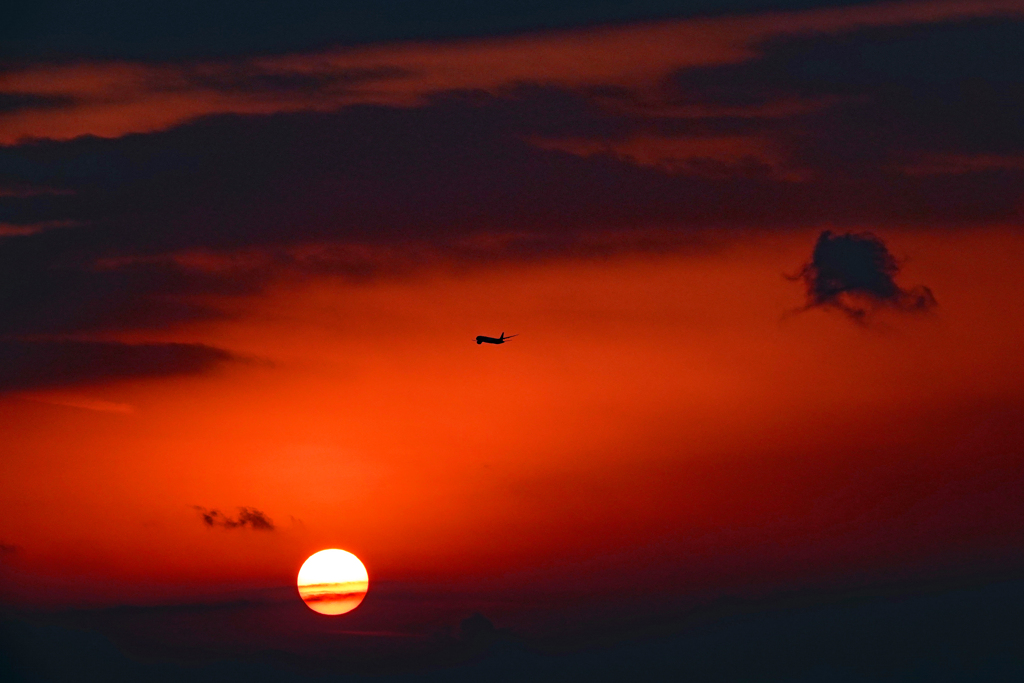 赤い空