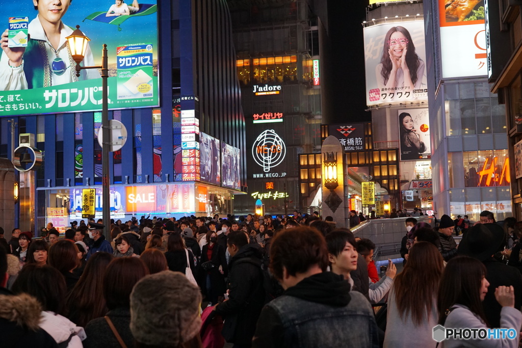コテコテの大阪風景。と観光客が言ってました