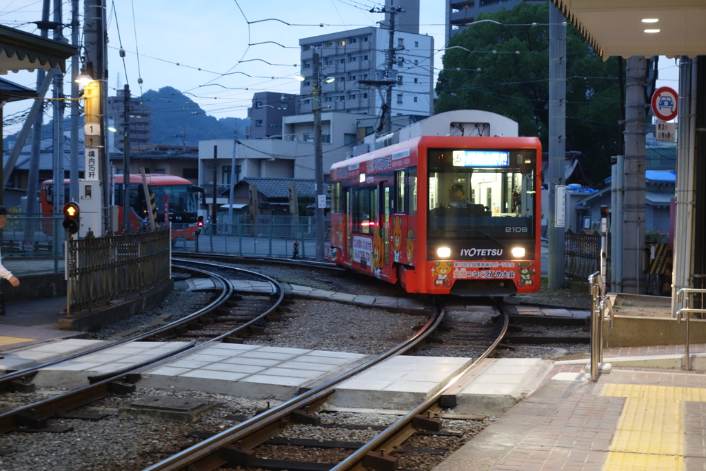 道後の夕暮れ