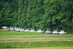 山のメンテ。朝8時集合～！