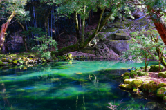 那谷寺の池の色