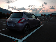 会社一番乗りの絵