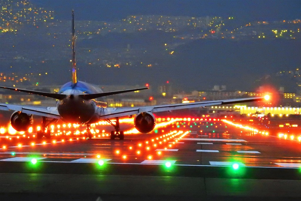 夜のフライト