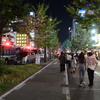 沢山の警察車輌