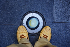 街灯ＪＲ大阪駅裏歩道