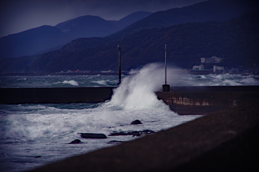 冷たい空気は日本海
