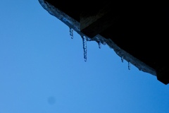 雪解けの始まりを感じる